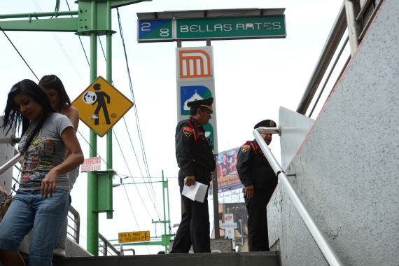 El 19 de mayo estalló un petardo en la estación Bellas Artes. Foto: Cuartoscuro