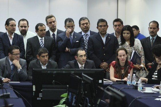 23 de los 38 senadores del PAN, afines a Cordero, avalaron modificar los estatutos de la bancada el pasado 19 de junio para acotar el poder de su líder Jorge Luis Preciado. Foto: Cuartoscuro