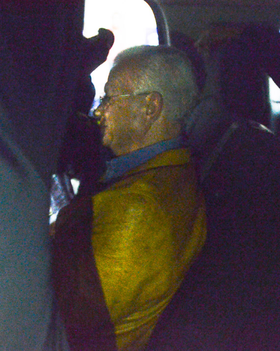 El fin de la fiesta. Anoche, a su llegada a prisión. Foto: Cuartoscuro