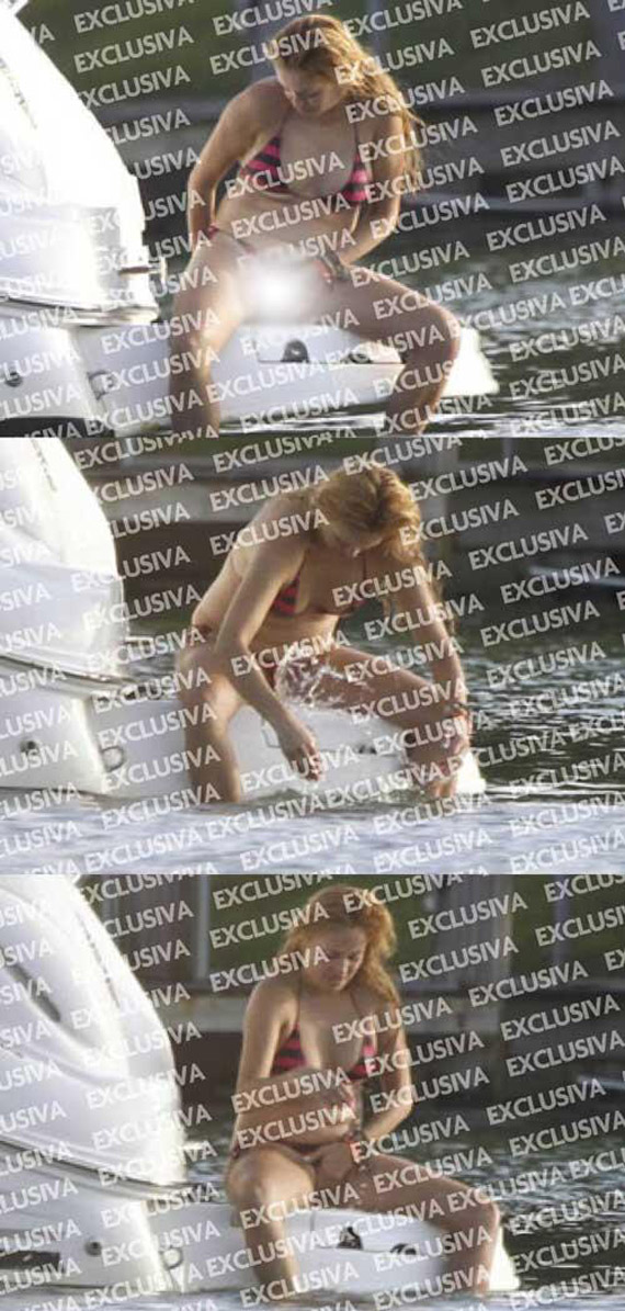 La secuela de imágenes que la misma Paulina Rubio circuló por redes sociales. Foto: Cuenta de Paulina Rubio en Twitter