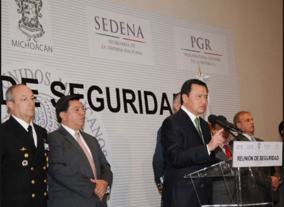 El 20 de mayo, el Gobierno de Peña Nieto lanzó en Michoacán su estrategia de seguridad. Foto: Notimex