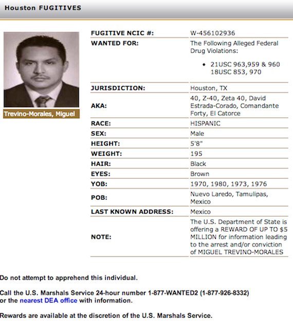 Ficha de la DEA. Imagen: DEA