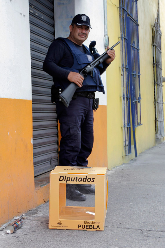 Robo de urnas en Puebla. Foto: Cuartoscuro
