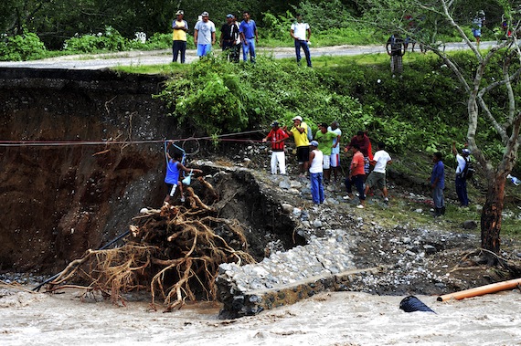 La tormenta Manuel causó grandes estragos en Chilpancingo. Foto: Cuartoscuro.