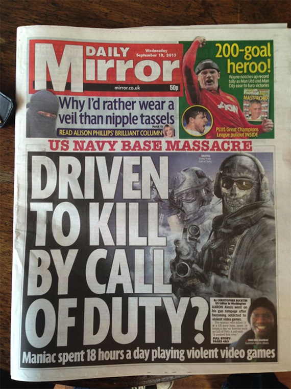 Foto: UK tabloid press this morning