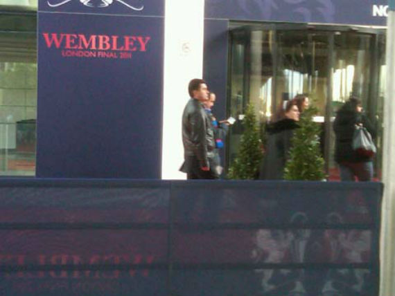 La supuesta foto de Borge en Wembley. Foto: Twitter.