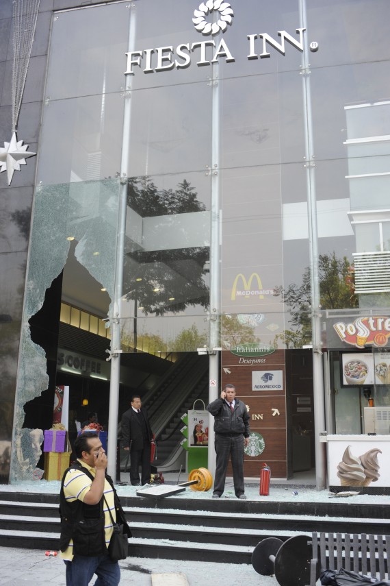 Daños de las protestas del pasado 1 de diciembre. Foto: Cuartoscuro