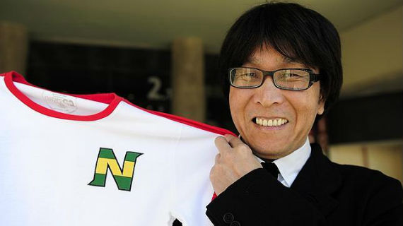Yoichi Takahashi dijo este año que se inspiró en el F.C. Barcelona para crear a los Supercampeones. Foto: EFE