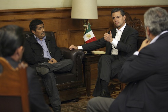 El 4 de diciembre, el Presidente se reunió con el activista Alberto Patishtán. Foto: Cuartoscuro.