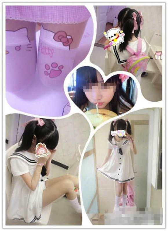 Las imagenes de la menor fueron difundidas en redes sociales se volvieron virales. Foto: Weibo