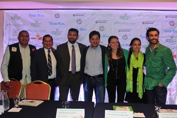 En compañía de autoridades de la delegación Cuauhtemoc, fue presentada la quinta edición de EcoFest. Foto: Dirección de Comunicación Social Delegación Cuauhtémoc