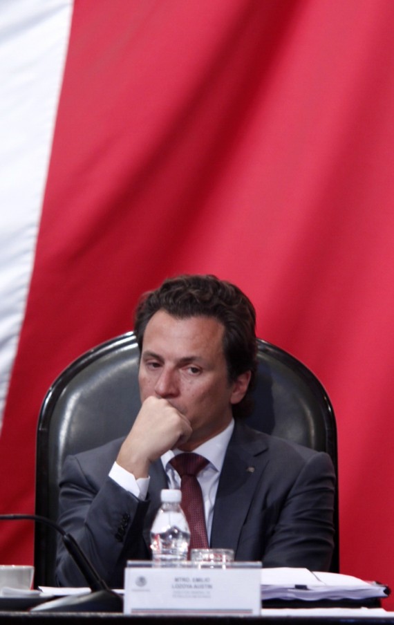 El director de Pemex, Emilio Lozoya, declaró archivos con Oceanografía. Foto: Francisco Cañedo, SinEmbargo