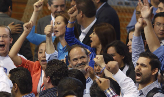 Gustavo Madero se convirtió en el protagonista del consejo panista del pasado sábado. Foto: Francisco Cañedo, SinEmbargo