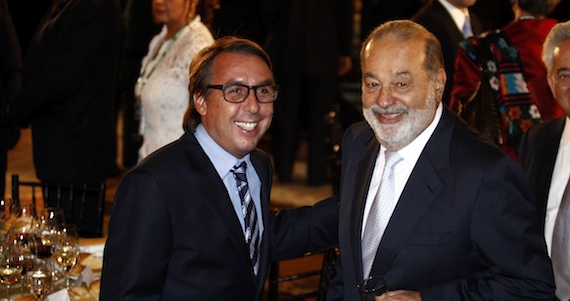 Emilio Azcárraga, de Televisa, y Carlos Slim son dos de los empresarios mexicanos con inversiones en Argentina. Foto: Cuartoscuro