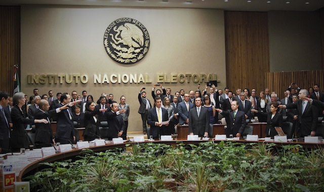Durante la toma de protesta / Fotografía: Cuartoscuro