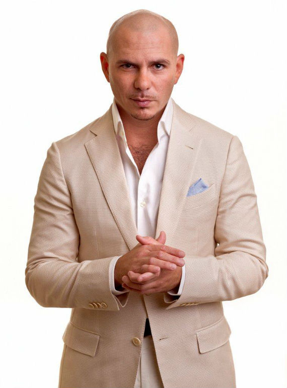 El cubano Pitbull, tan lejos del futbol, tan lejos de la música. Foto: Sony Music