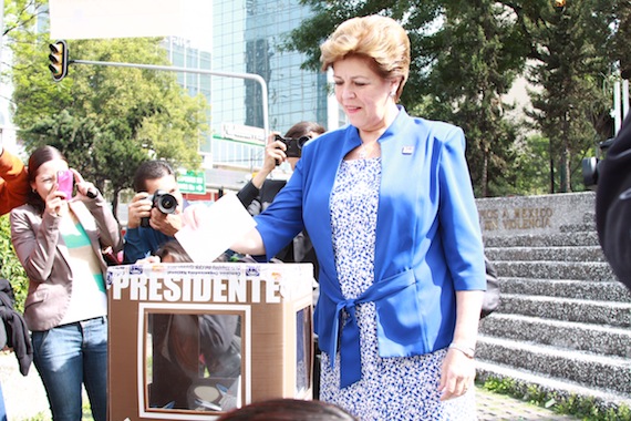 Cecilia Romero, dirigente del PAN. Foto: Antonio Cruz, SinEmbargo.