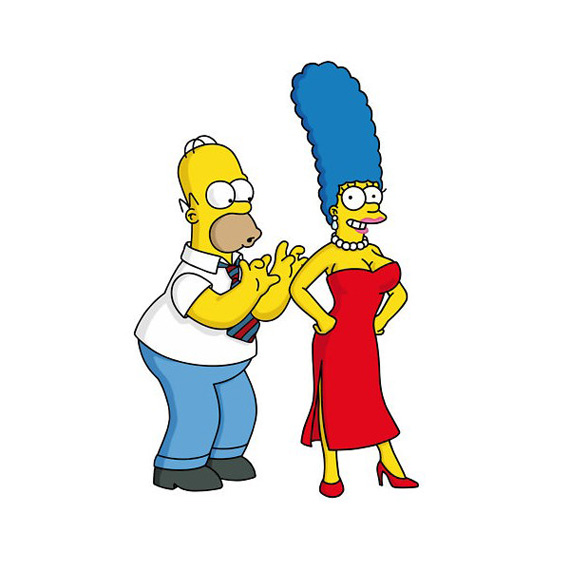 Marge y Homero. Foto: Fox