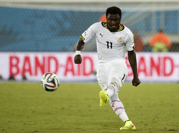 El jugador de la selección de Ghana Sulley Muntari, durante el mundial de Brasil. Foto: EFE