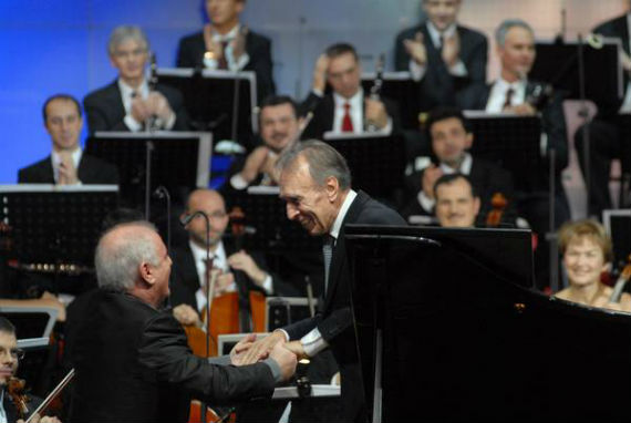 Daniel Barenboim y Claudio Abbado en La Scala de Milán. Foto: danielbarenboim.com