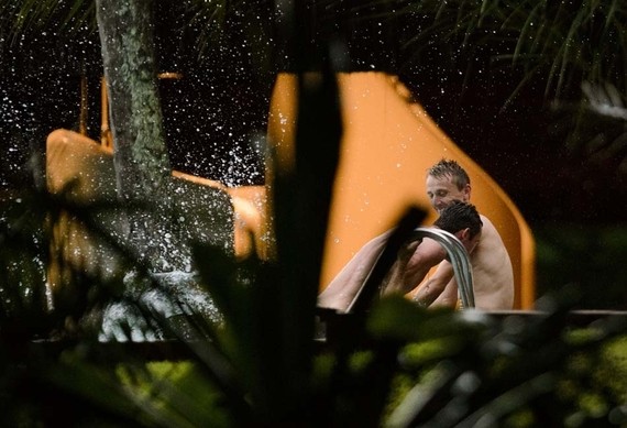 Los jugadores del equipo de Croacia fueron captados sin ropa. Imagen: Bild.de