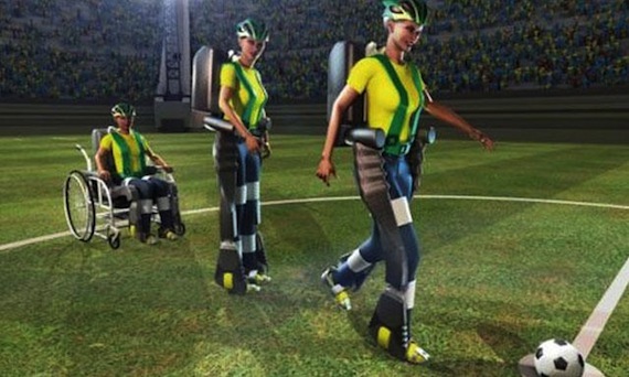 La pata inaugural de la Copa del Mundo causa mucha expectación y al final fue ignorada. Foto: Walk Again Project