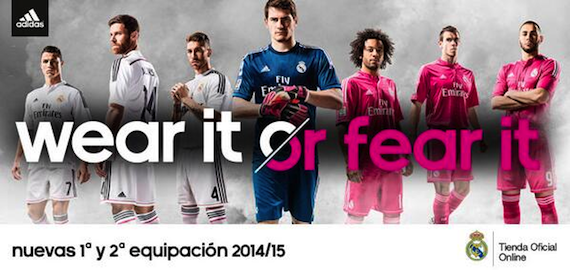 Con un grito: "Nuestros colores son el blanco y el morado", los seguidores del Real Madrid rechazaron el nuevo color de su equipo. Foto: www.realmadrid.com