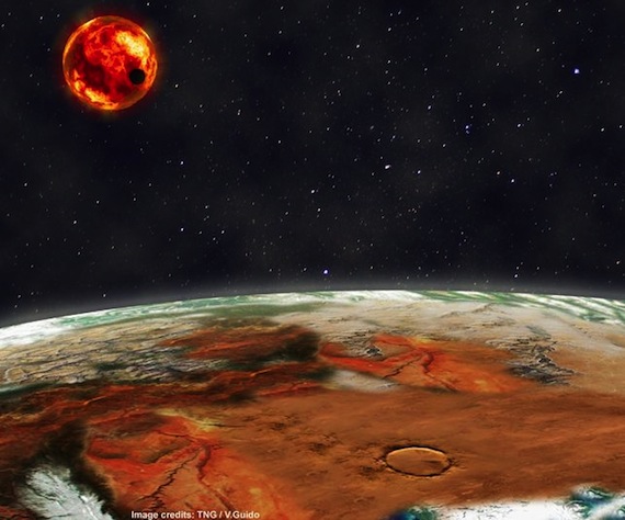Las particularidades de este nuevo planeta, podría dar pistas sobre la formación de los primeros mundos en el universo. Foto: Telescopio Nazionale Galileo, V. Guido