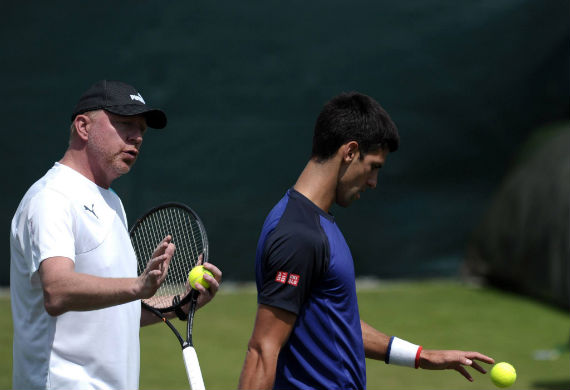 Boris fortaleció psicológicamente a Djokovic. Foto: Facebook