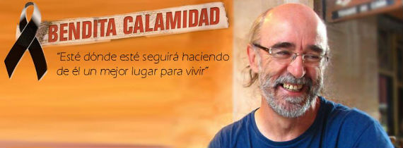 La dedicatoria de sus compañeros en la comedia Bendita calamidad, que interrumpió el rodaje. Foto: Facebook