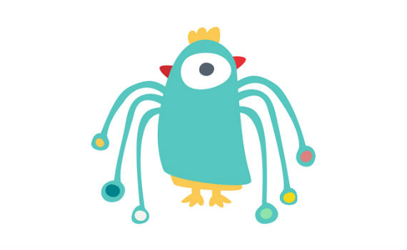 El PatoPollo, imagen oficial del IlustraTour que tiene lugar en estos días en Valladolid, España. Foto: Pencil Ilustradores