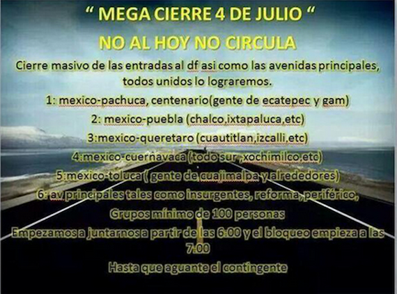 Imagen difundida en redes sociales.