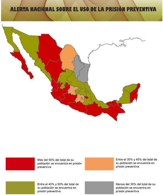 En estados como Oaxaca, Guerrero y Chiapas las personas permanecen en prisión preventiva por más de 10 años. Foto: Asilegal.