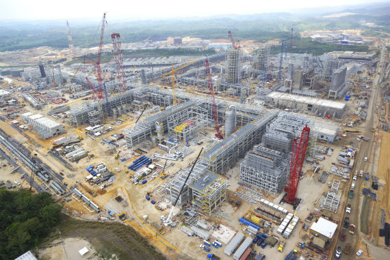 El proyecto etileno XXI, en Veracruz, lleva un avance del 75 por ciento. Foto: Especial