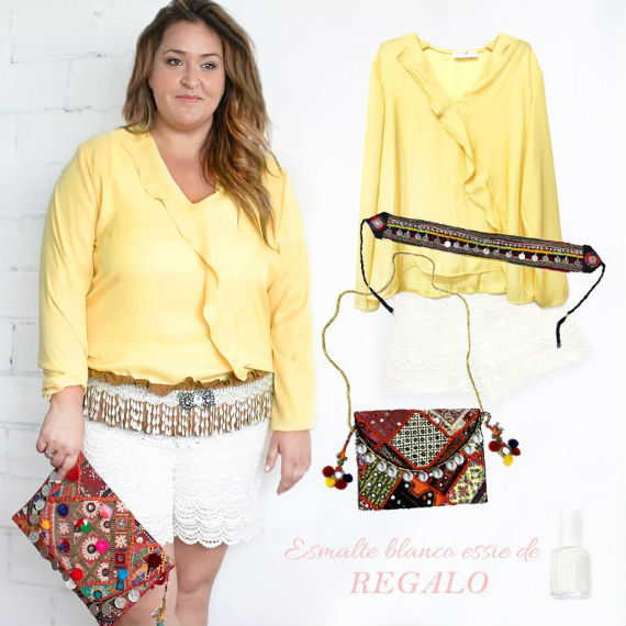 Estilo boho y prendas de crochet en un outfit divertido y elegante. Foto: Annuk.com