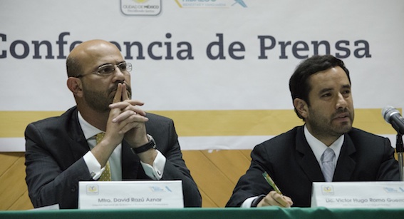 El Delegado Víctor Hugo Romo durante conferencia de prensa. Foto: Cuartoscuro.