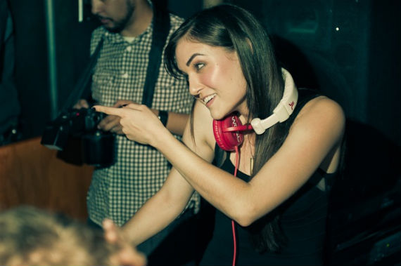 Sasha Grey en su papel de DJ. Foto: Facebook