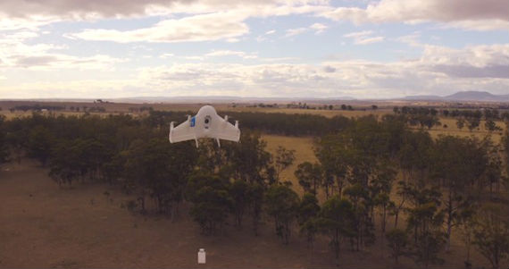 Al igual que Amazon, Google se suma a la conquista de los cielos con sus drones mensajeros. Foto: 1clicknews