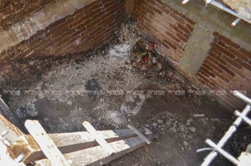 Imagen de la fosa séptica. Foto: Zona Franca