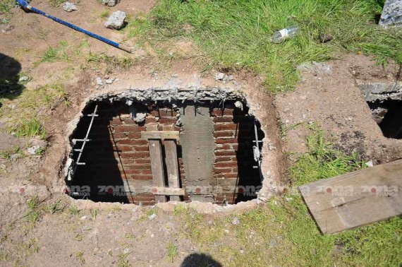 El diario Zona Franca difundió imágenes de la fosa