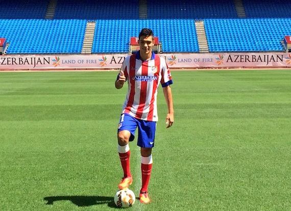 El delantero mexicano Raúl Jiménez. Foto: Twitter @Atleti
