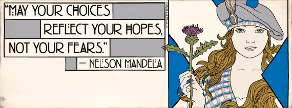 Cartel del movimiento Yes Scotland. Foto: Facebook