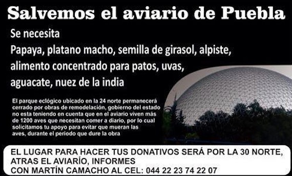 La imagen que ha circulado en redes sociales para el acopio de alimento. Foto: Twitter @reinaazucar