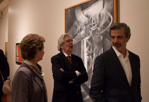 Rafael Tovar y de Teresa, el más entusiasta en la exposición. Foto: Francisco Cañedo, SinEmbargo