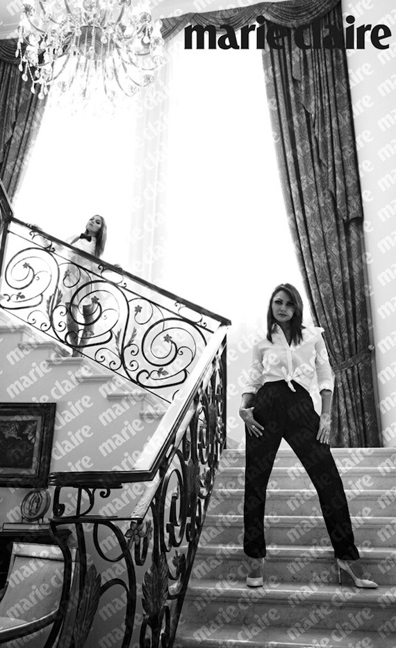 Rivera en Los Pinos. Foto: Marie Claire México.