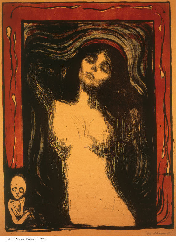 "Madonna", de Edvard Munch. Foto: Especial