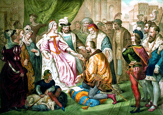 Cristobal Colón, vasallo de los Reyes Católicos.