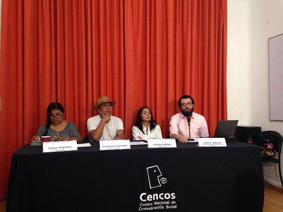 "Nadie está diciendo que las atrocidades que están ocurriendo en México es en pueblos indígenas", acusó Mardonio Carballo. Foto: Cencos