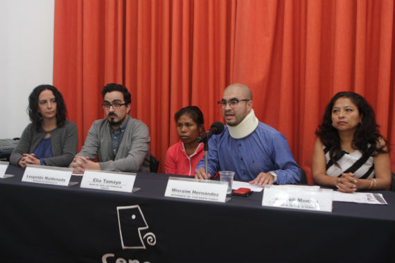 Activistas y habitantes del Chalchihuapan acusaron de persecusión al gobierno de Moreno Valle en Puebla. Foto: Francisco Cañedo, SinEmbargo