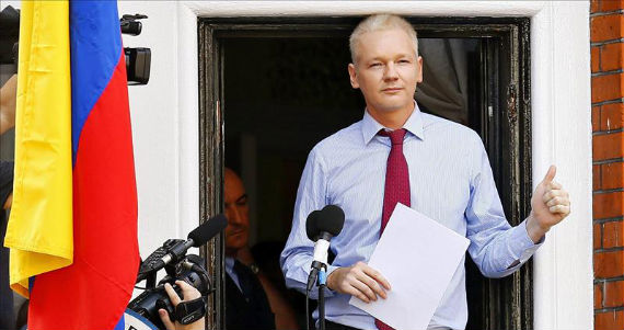 La vida de Assange, fundador del portal WikiLeaks, en la embajada de Ecuador en Londres inspira una serie de TV. Foto: EFE